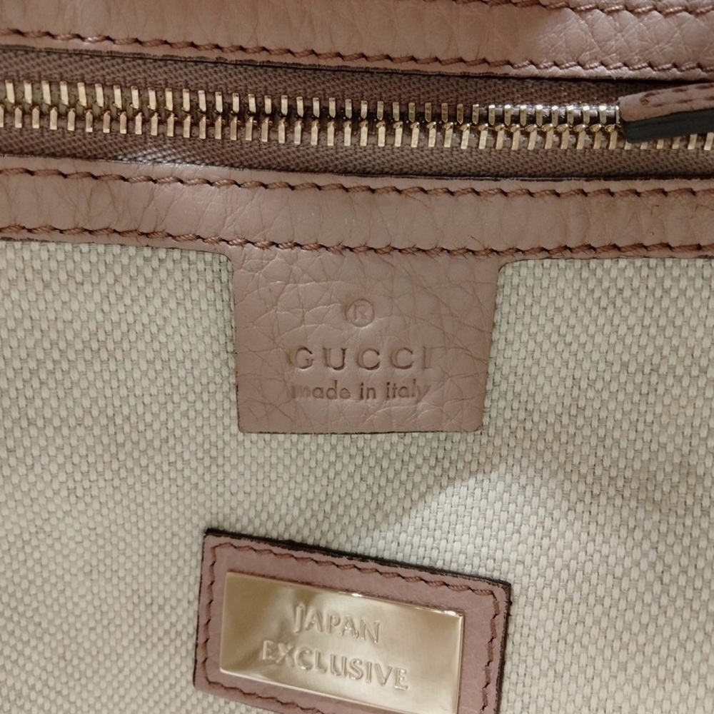 Gucci Soho Small Leather Shoulder Bag-Light Pink (Japan Exclusive) - Picture 9 of 16